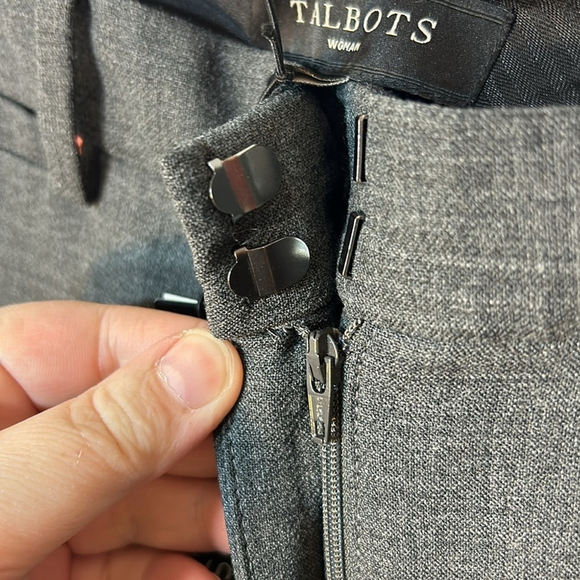 Talbots Hampshire Wool Blend Ankle Dress Pants 14W - Picture 6 of 7